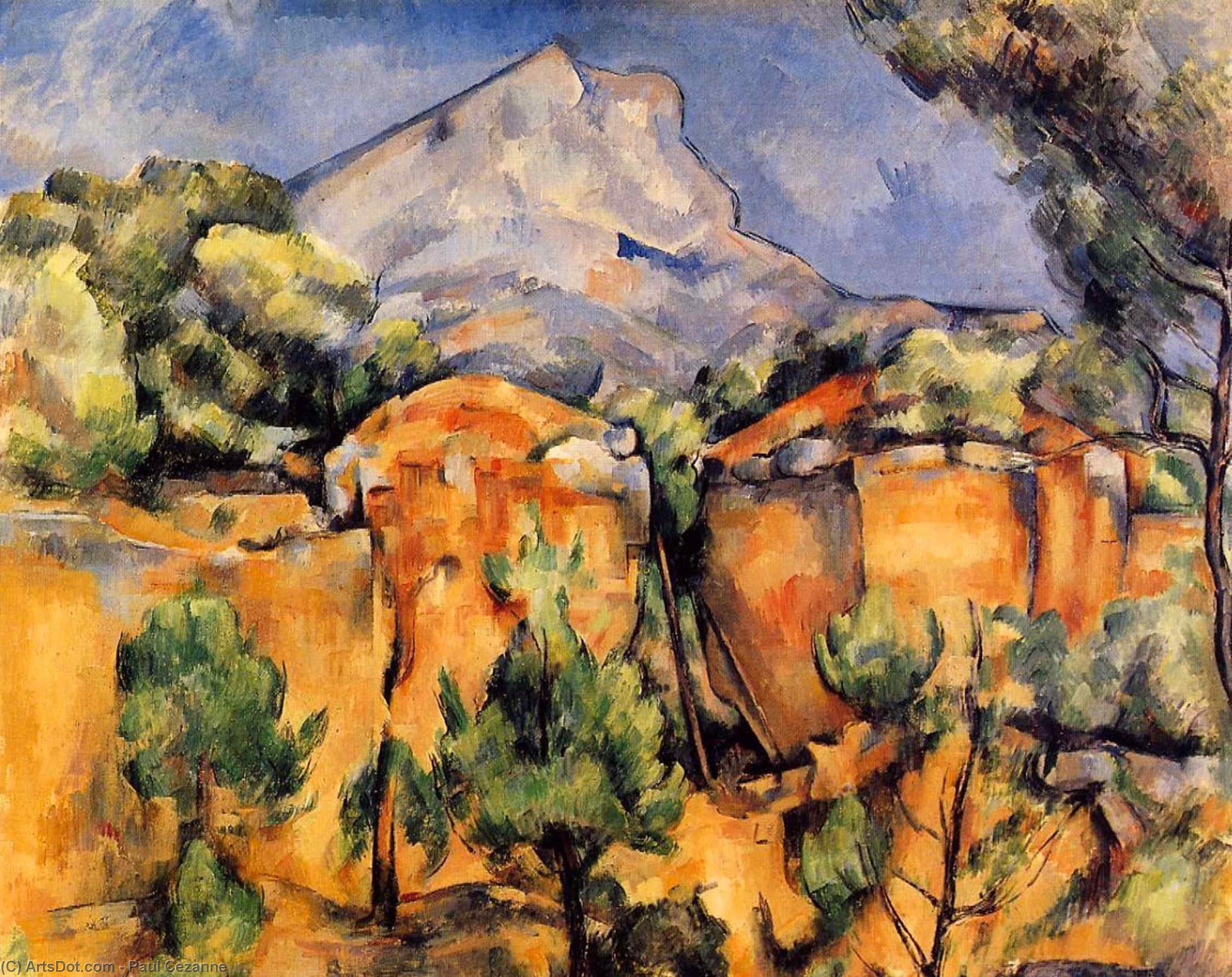 Paul Cézanne - Montagne Sainte-Victoire vue depuis la carrière Bibémus